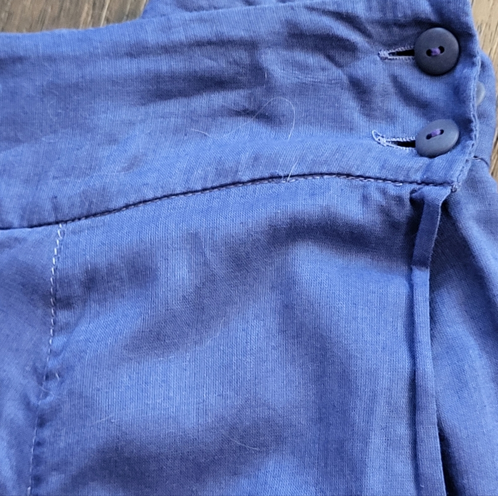Eileen Fisher Women's Royal Blue A-Line Faux Wrap Skirt - Size XL - Picture 6 of 6